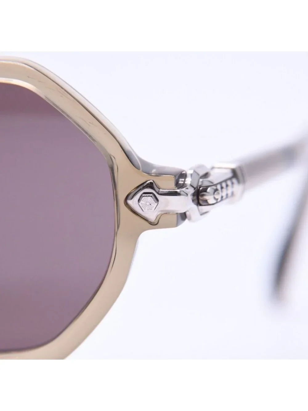 Chrome Hearts Clitco-a Sunglasses Eyewear 46 Flairnie Octagon Clear Olive